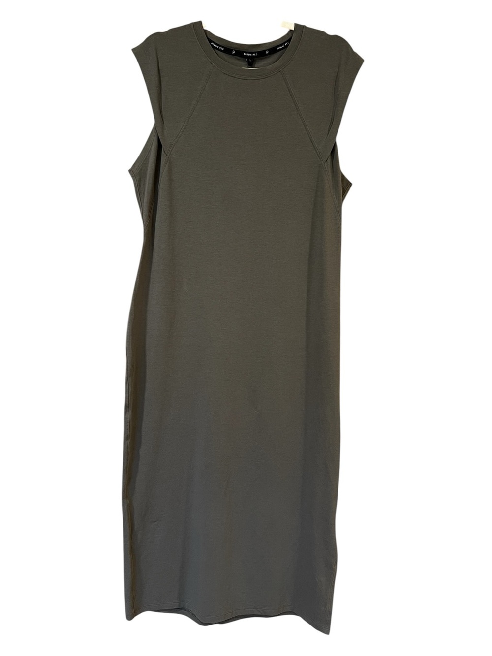 Public Rec Go-To Dress Shadow Grey Size Large Tall NWT Spring Athleisure Travel